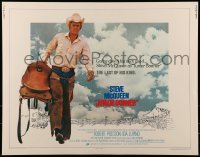 2j704 JUNIOR BONNER 1/2sh 1972 great full-length image of rodeo cowboy Steve McQueen!