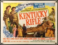2j707 KENTUCKY RIFLE style B 1/2sh 1955 with his wits, weapons & women he faced victory or sudden death!