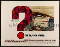 2j716 LAST OF SHEILA 1/2sh 1973 artwork of dead body floating away from ship by Robert Tanenbaum!