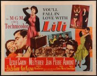 2j721 LILI style A 1/2sh 1952 you'll fall in love with sexy young Leslie Caron, full-length art!