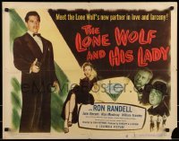 2j728 LONE WOLF & HIS LADY 1/2sh 1949 bullets & mystery pursue Ron Randell & June Vincent!