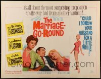2j752 MARRIAGE-GO-ROUND 1/2sh 1960 Julie Newmar wants to borrow Hayward's husband James Mason!