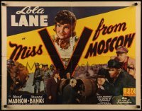 2j766 MISS V FROM MOSCOW 1/2sh 1942 Russian spy Lola Lane impersonates dead German spy in WWII!