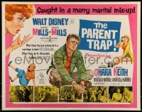 2j805 PARENT TRAP 1/2sh 1961 Disney, Hayley Mills, Maureen O'Hara, Brian Keith