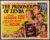2j833 PRISONER OF ZENDA style B 1/2sh 1952 Stewart Granger, pretty Deborah Kerr, Louis Calhern!