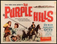 2j835 PURPLE HILLS 1/2sh 1961 cowboy Gene Nelson in Arizona, Joanna Barnes, Kent Taylor!