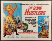 2j851 ROAD HUSTLERS 1/2sh 1968 sexy art & dynamite action with illegal whiskey, women and thrills!