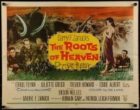 2j855 ROOTS OF HEAVEN 1/2sh 1958 directed by John Huston, Errol Flynn & sexy Julie Greco in Africa!