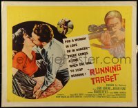 2j857 RUNNING TARGET 1/2sh 1956 Doris Dowling, Arthur Franz, taste the terror!
