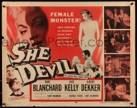 2j868 SHE DEVIL 1/2sh 1957 sexy inhuman female monster who destroyed everything she touched!