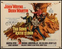 2j882 SONS OF KATIE ELDER 1/2sh 1965 John Wayne, Dean Martin, sexy Martha Hyer!