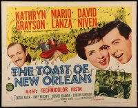 2j931 TOAST OF NEW ORLEANS style B 1/2sh 1950 Mario Lanza, Kathryn Grayson & David Niven in Louisiana!