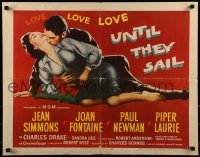 2j946 UNTIL THEY SAIL style A 1/2sh 1961 Paul Newman, sexy Jean Simmons, from James Michener story!