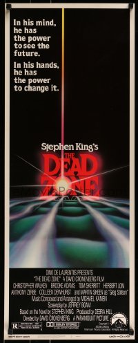 2j114 DEAD ZONE insert 1983 David Cronenberg, Stephen King, he has the power to see the future!