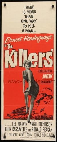 2j227 KILLERS insert 1964 Don Siegel, Hemingway, Lee Marvin, sexy full-length Angie Dickinson!