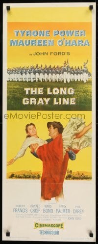2j257 LONG GRAY LINE insert 1954 John Ford, Tyrone Power carrying Maureen O'Hara + West Point cadets