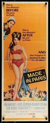 2j267 MADE IN PARIS insert 1966 super sexy full-length Ann-Margret before and after she got there!