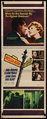 2j268 MADISON AVENUE insert 1961 Dana Andrews wants Eleanor Parker to be nice to him!