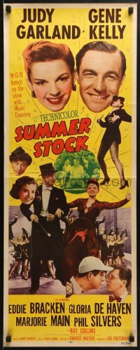 2j422 SUMMER STOCK insert 1950 Judy Garland, Gene Kelly, Eddie Bracken, Gloria De Haven!