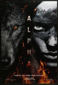 2k032 ALPHA teaser DS 1sh 2018 incredile nature image, wolf, leaders are born from survival!