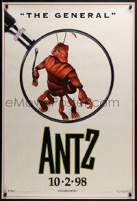 2k049 ANTZ advance 1sh 1998 Woody Allen, computer animated, Gene Hackman is The General!