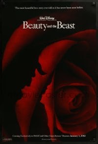 2k108 BEAUTY & THE BEAST IMAX DS 1sh R2002 Walt Disney cartoon classic, art of cast in rose!