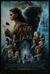 2k106 BEAUTY & THE BEAST advance DS 1sh 2017 Walt Disney, Emma Watson, Dan Stevens and top cast!