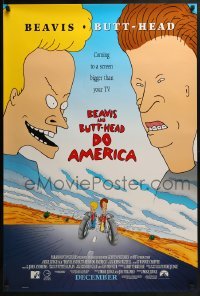 2k110 BEAVIS & BUTT-HEAD DO AMERICA int'l advance 1sh 1996 Mike Judge MTV delinquent cartoon!
