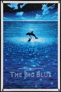 2k118 BIG BLUE 1sh 1988 Luc Besson's Le Grand Bleu, cool image of boy & dolphin in ocean!
