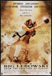 2k120 BIG LEBOWSKI DS 1sh 1998 Coen Bros cult classic, Jeff Bridges bowling with Julianne Moore!