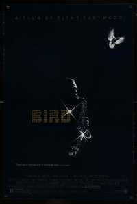 2k124 BIRD 1sh 1988 directed by Clint Eastwood, biography of jazz legend Charlie Parker!