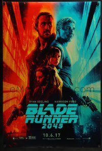 2k135 BLADE RUNNER 2049 teaser DS 1sh 2017 great montage image with Harrison Ford & Ryan Gosling!