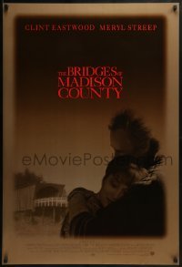 2k146 BRIDGES OF MADISON COUNTY advance DS 1sh 1995 Clint Eastwood directs & stars w/Meryl Streep!