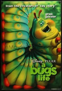 2k155 BUG'S LIFE teaser DS 1sh 1998 Walt Disney, Pixar CG cartoon, giant caterpillar!