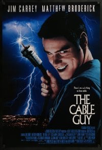 2k157 CABLE GUY DS 1sh 1996 Jim Carrey, Matthew Broderick, directed by Ben Stiller!