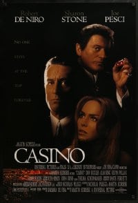 2k167 CASINO 1sh 1995 Martin Scorsese, Robert De Niro & Sharon Stone, Joe Pesci, cast image!
