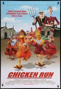 2k175 CHICKEN RUN DS 1sh 2000 Peter Lord & Nick Park claymation, poultry with a plan!