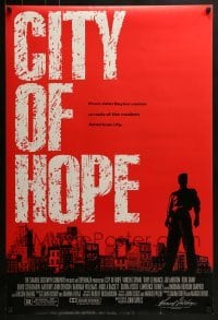 2k180 CITY OF HOPE DS 1sh 1991 John Sayles, you buy your way in and fight your way out!