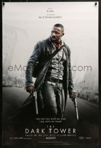 2k219 DARK TOWER teaser DS 1sh 2017 Stephen King novel, image of gunslinger Idris Elba as Roland!