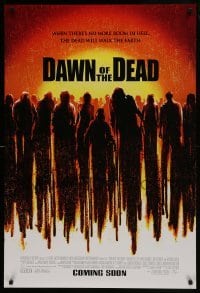 2k223 DAWN OF THE DEAD advance DS 1sh 2004 Sarah Polley, Ving Rhames, Jake Weber, remake!