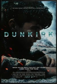 2k266 DUNKIRK advance DS 1sh 2017 Christopher Nolan, Tom Hardy, Murphy, different close-up!