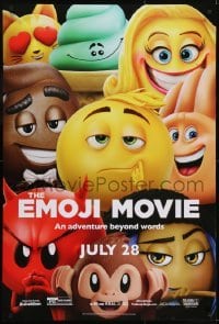 2k274 EMOJI MOVIE advance DS 1sh 2017 voices of Miller, Corden, Wright and Patrick Stewart as Poop!