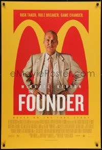 2k319 FOUNDER DS 1sh 2016 Keaton as McDonald's founder Ray Kroc, he took someone else's idea!