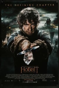 2k408 HOBBIT: THE BATTLE OF THE FIVE ARMIES advance DS 1sh 2014 Martin Freeman as Bilbo Baggins!