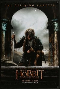 2k409 HOBBIT: THE BATTLE OF THE FIVE ARMIES teaser DS 1sh 2014 Martin Freeman as Bilbo Baggins!