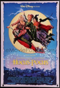 2k411 HOCUS POCUS DS 1sh 1993 Bette Midler & Kathy Najimy as witches, Drew Struzan art!