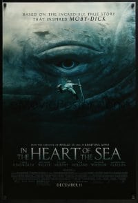 2k431 IN THE HEART OF THE SEA advance DS 1sh 2015 Ron Howard, Chris Hemsworth, huge whale eye!