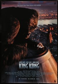 2k502 KING KONG int'l advance DS 1sh 2005 Naomi Watts & ape on rooftop of Empire State Building!