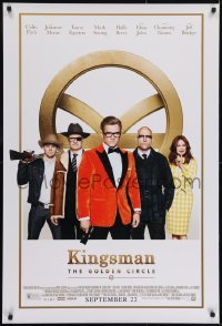 2k506 KINGSMAN: THE GOLDEN CIRCLE style C advance DS 1sh 2017 Firth, Moore, Egerton, top cast image!