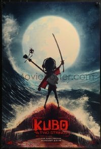 2k513 KUBO & THE TWO STRINGS teaser DS 1sh 2016 voices of Mara, Theron, McConaughey, Fiennes, Takei